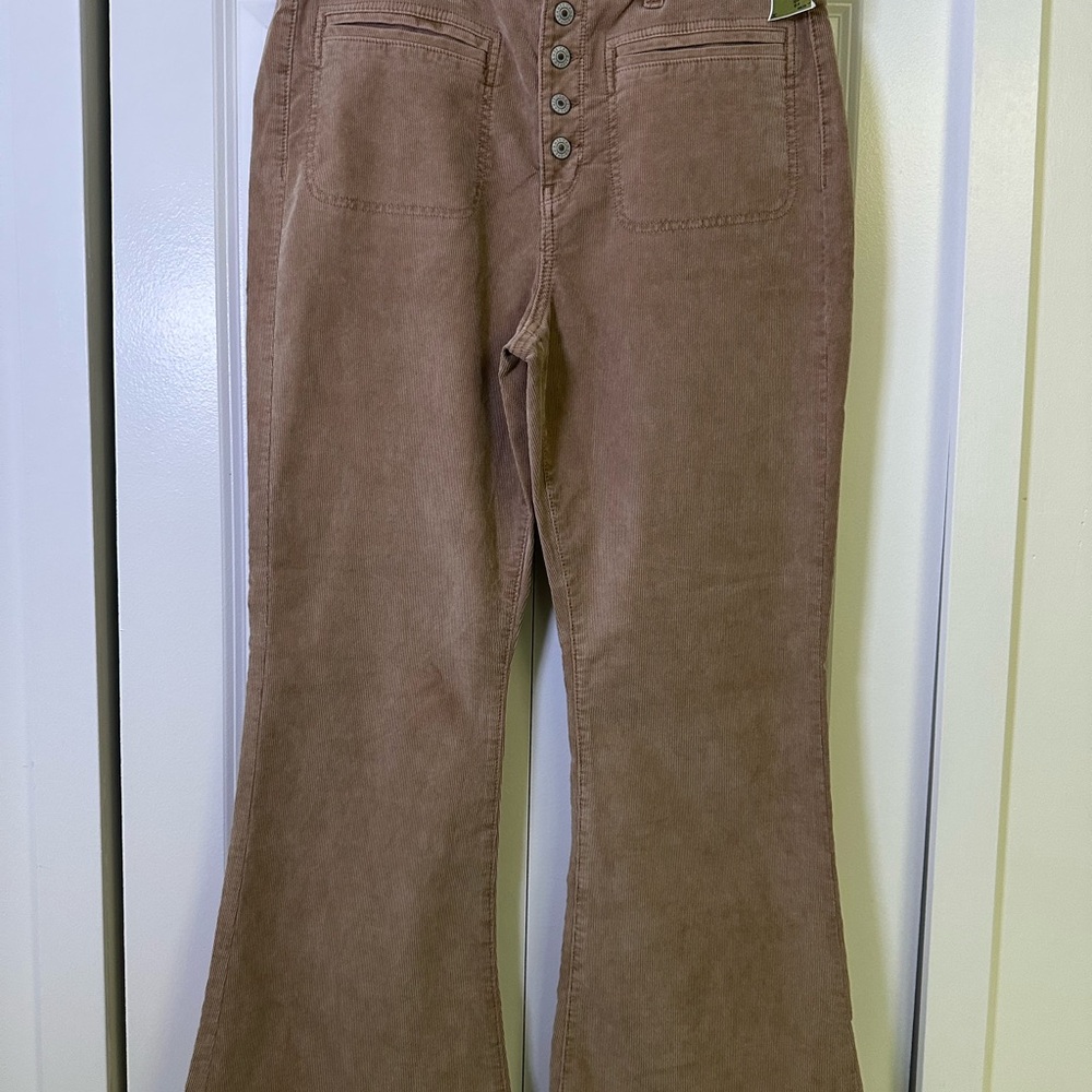 American Eagle Outfitters Tan Flare Jeans